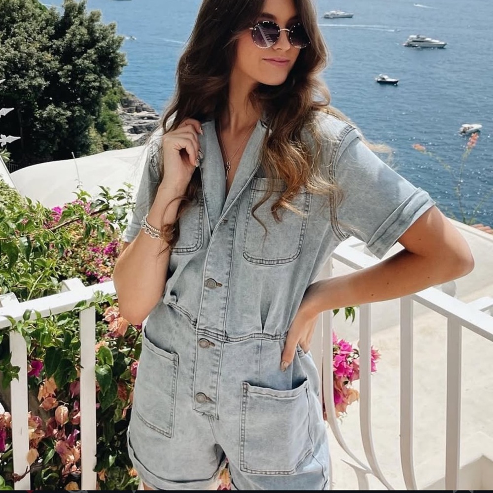 Boutique Denim Romper